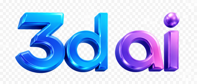 3D AI logo